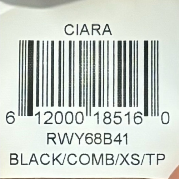 BCBG MaxAzria CIARA black/combo evening dress, asymmetrical, special occasion - Picture 5 of 5